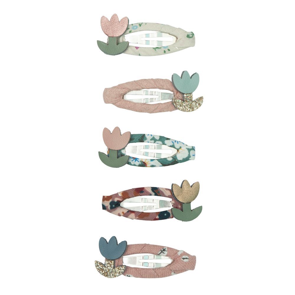 Mimi & Lula - Tulip Mini Clic Clac Hair Clip Set - Multicolor - 5 Pcs