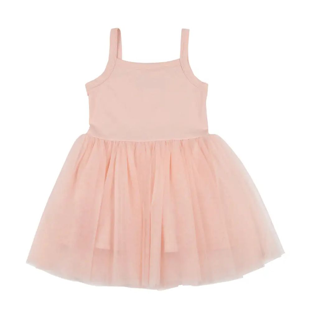 Bob & Blossom - Girl's Sleeveless Dress - Blushing Pink