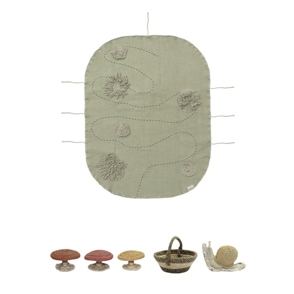 Lorena Canals - Green Toy Set - Snail - Olive Green