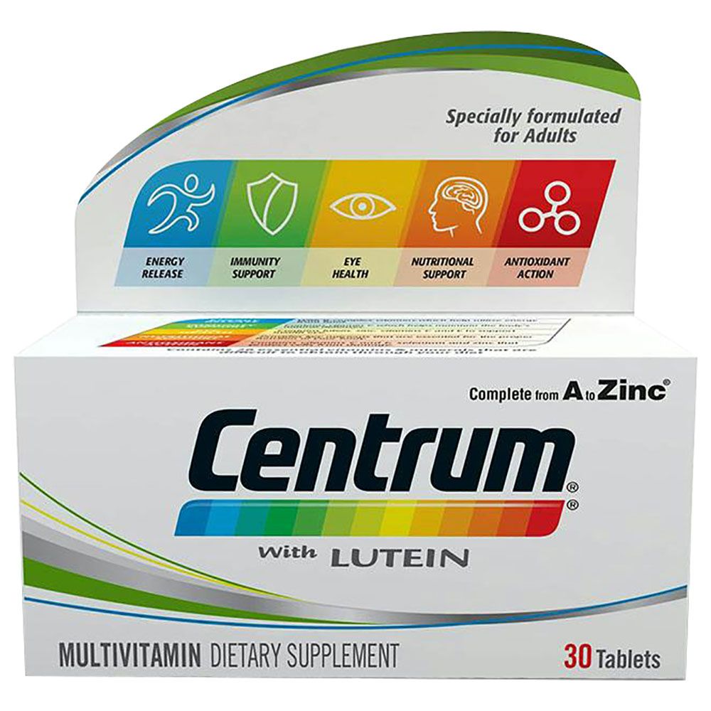 Centrum - Lutein Multivitamin Tablets - 30 Pcs