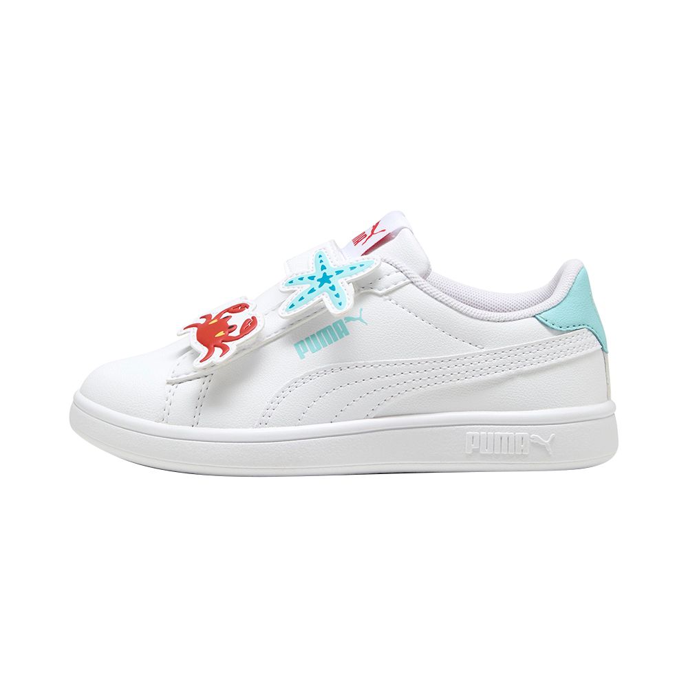 Puma - Smash 3.0 Badges V PS Sneakers - Safe Lake/Red Fire