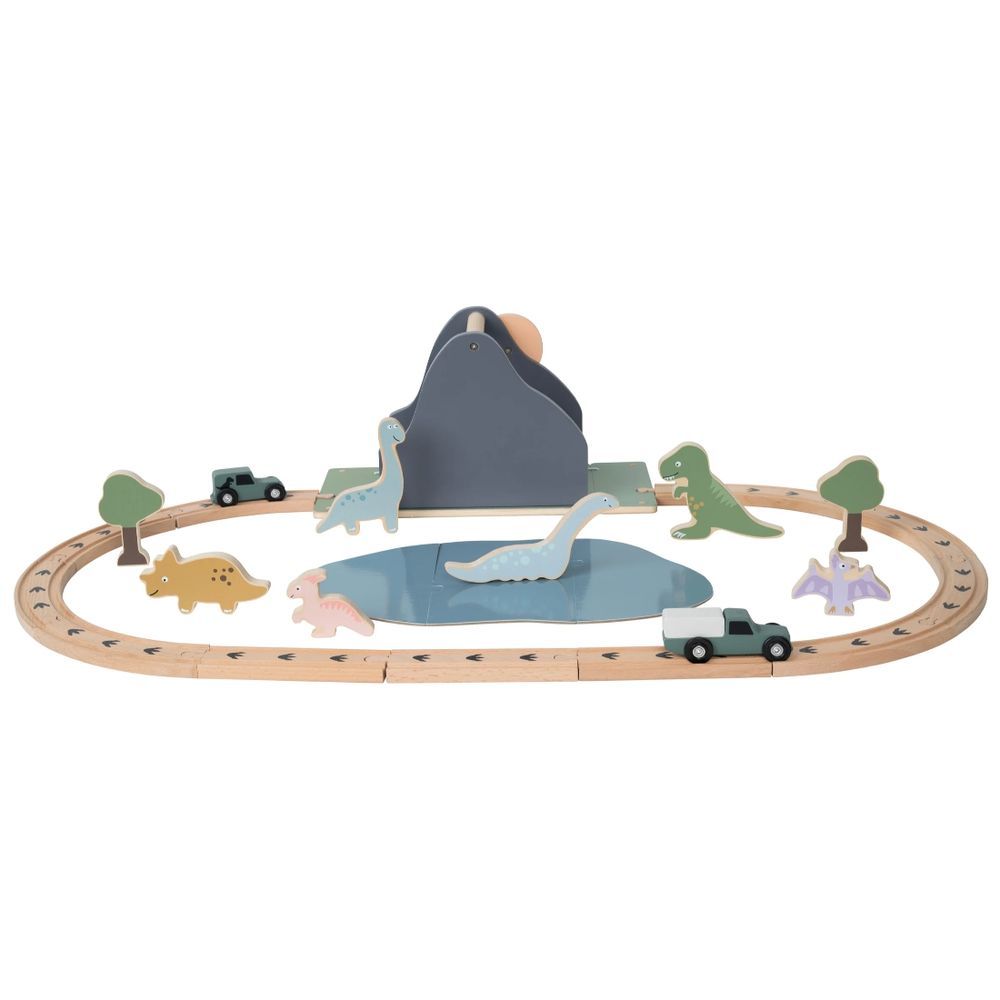 JaBaDaBaDo - Dino World Car Track Toy Set