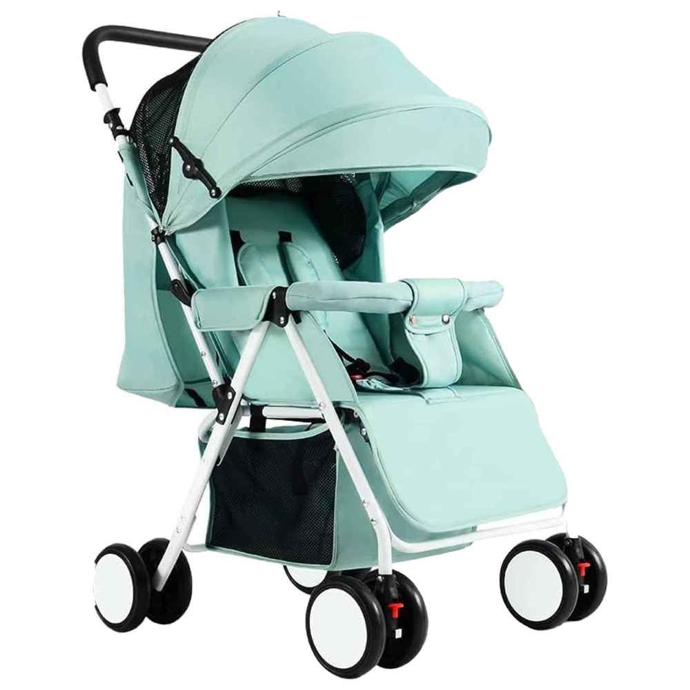 Dreeba - Foldable Push Stroller w/ Storage Basket - Green