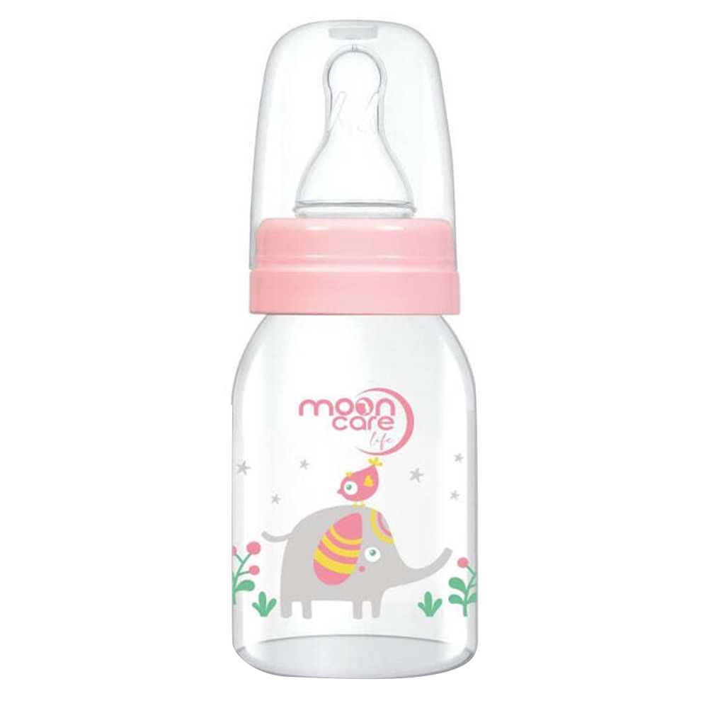Mooncare - Feeding Bottle - Pink - 125 ml