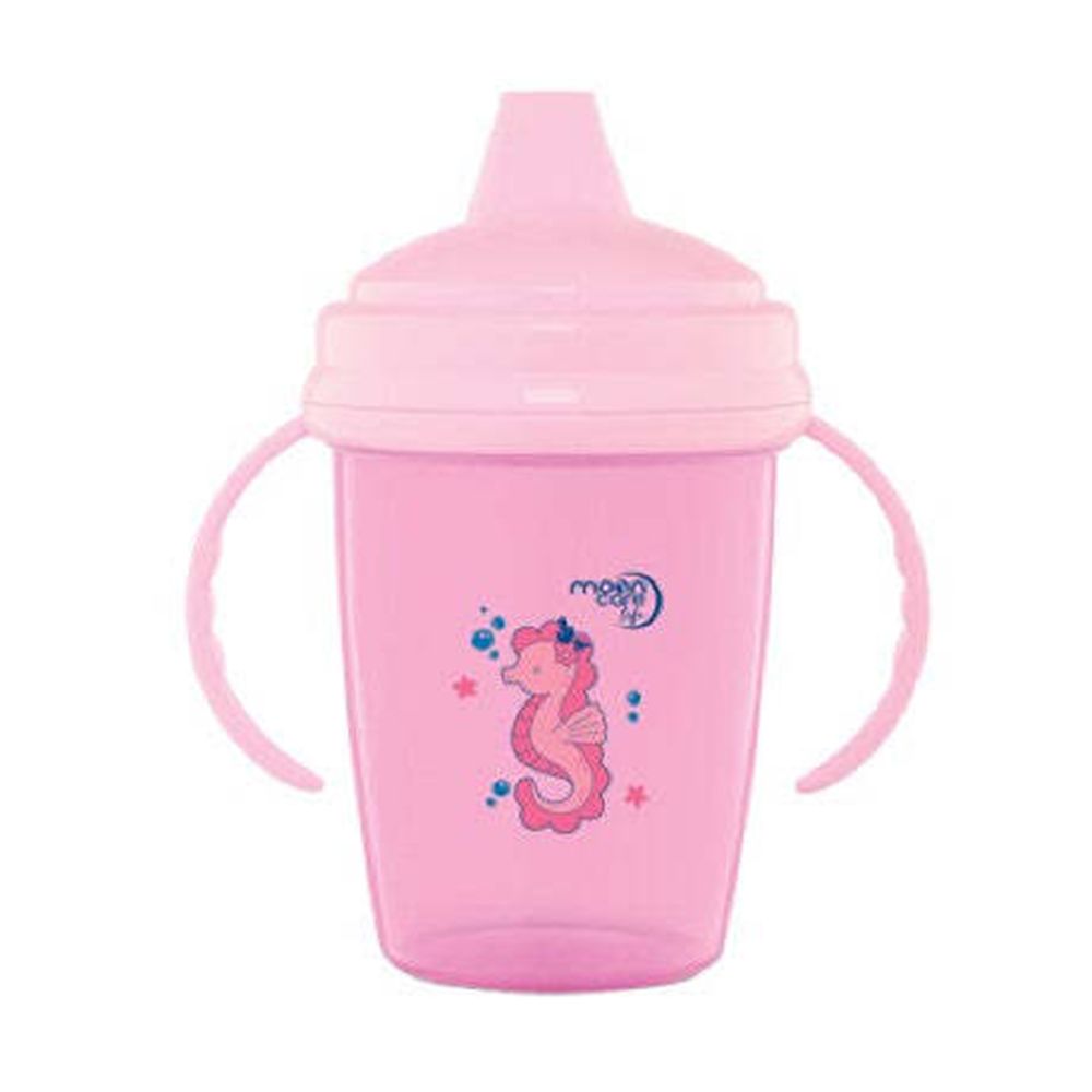 Mooncare - Kid's Non-Spill Drinking Cup - Pink - 240 ml