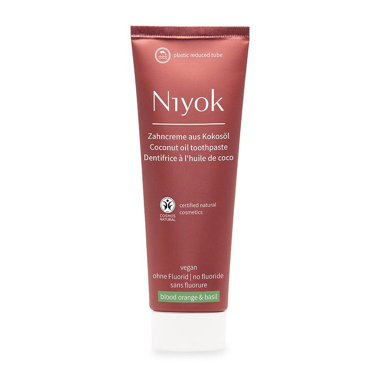 Niyok - Coconut Toothpaste - Blood Orange And Basil Flavor - 75ml
