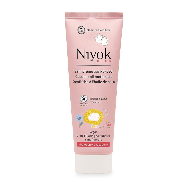 Niyok - Kids Toothpaste - Coconut Oil/Strawberry/Raspberry - 75 ml