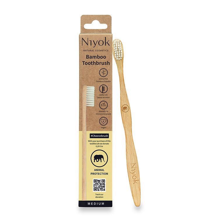 Niyok - Bamboo Toothbrush - Animal Protection - Medium