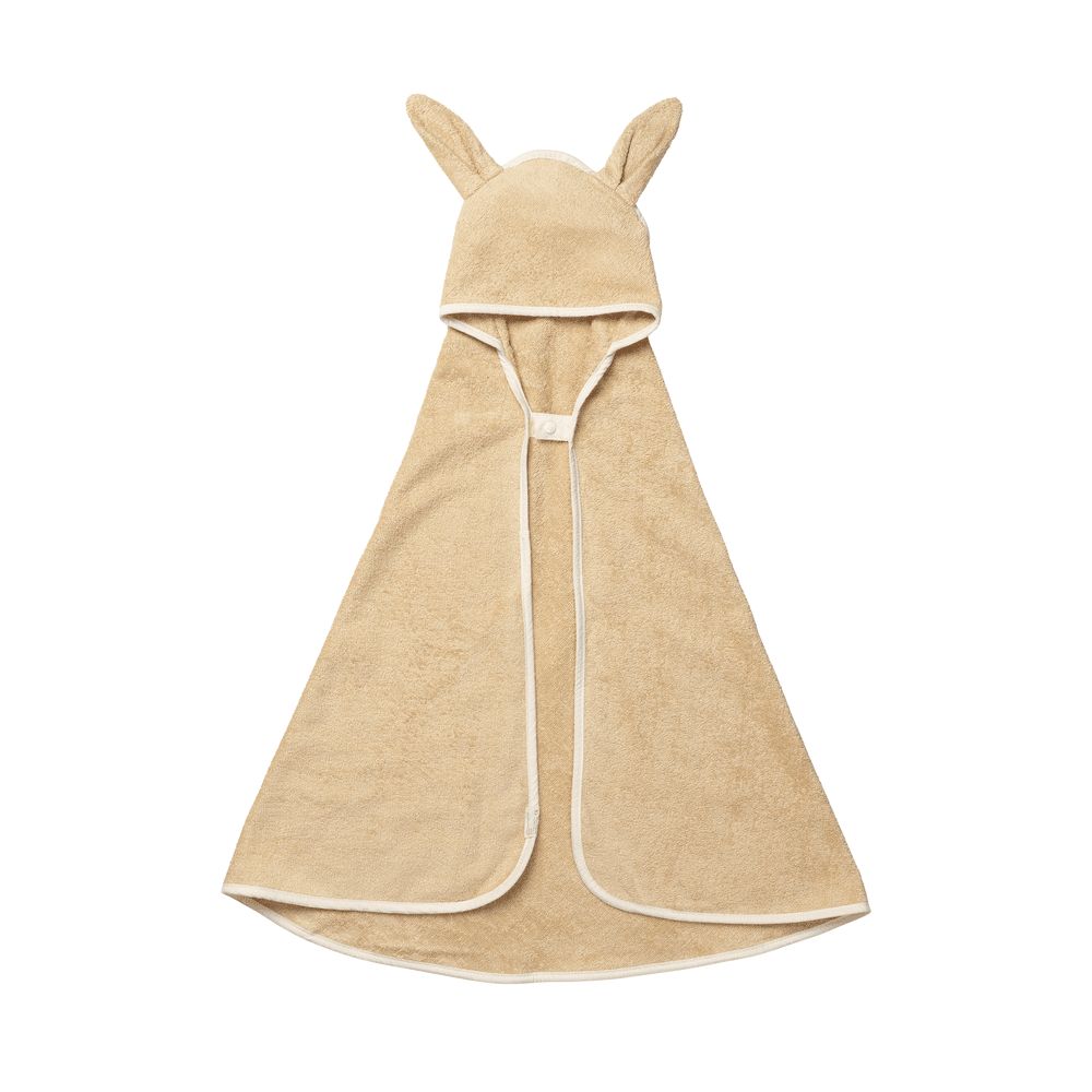 Fabelab - Bunny Hooded Baby Towel - Wheat