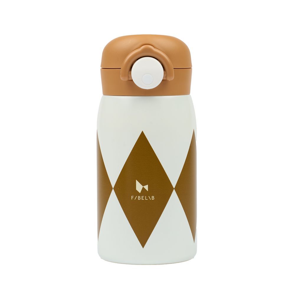 Fabelab - Harlekin Stainless Steel Water Bottle - Wood Thrush - 320 ml