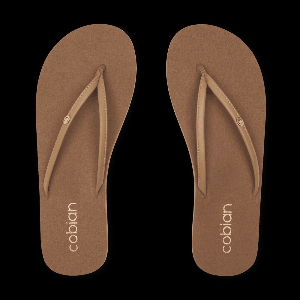 Cobian - Women's Nias Bounce Flip Flop - Tan