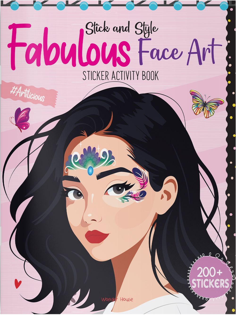 Prakash Books - Stick And Style - Fabulous Face Art Sticker Activity Book