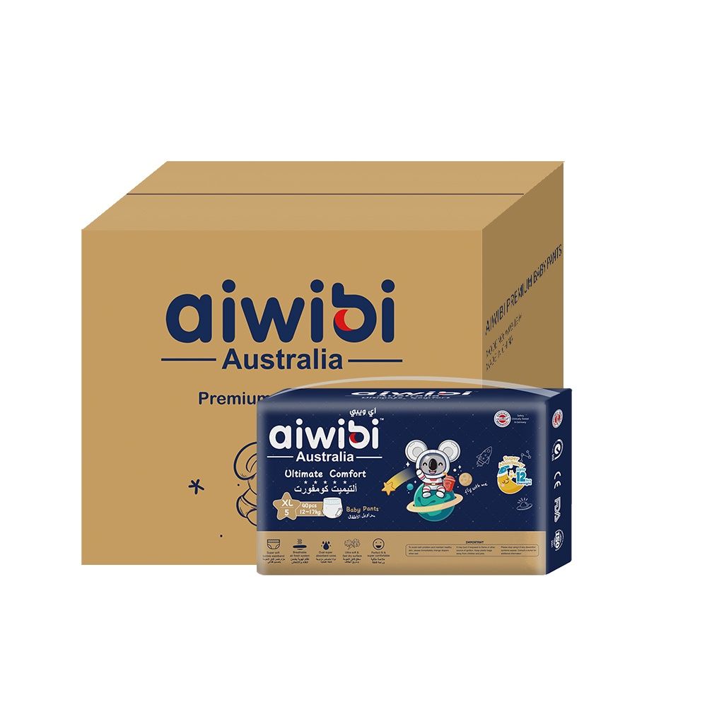 Aiwibi - Baby Dry Night Pants - 12-17kg - Pack of 4 - 160 pcs - XL