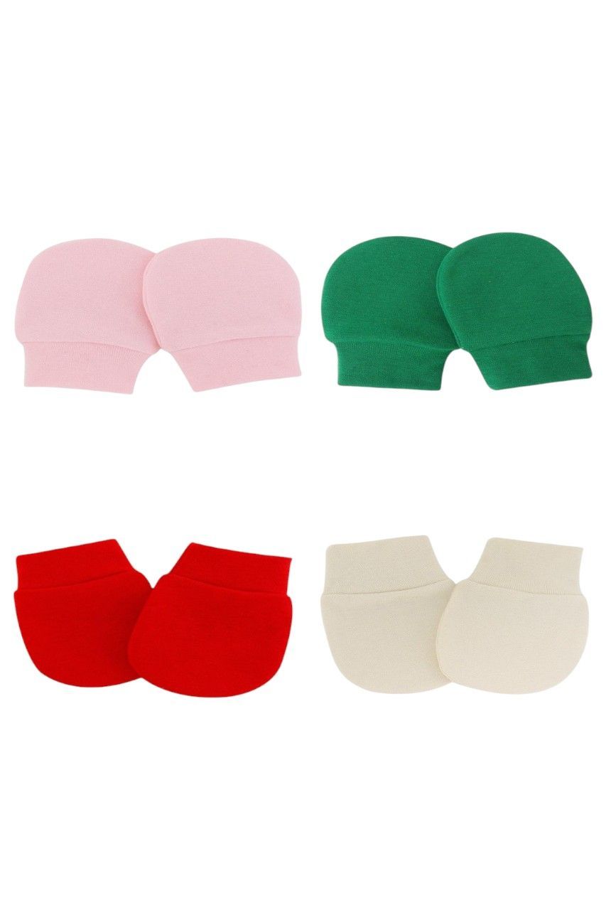 Bambimici - 4pc-Set - Little Snuggles Baby Mittens - C - Multicolor