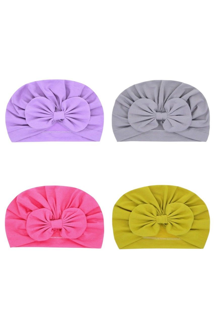 Bambimici - Tinytwist Baby Turban - Set E - Pack of 4