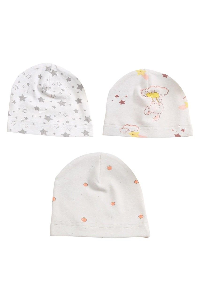 Bambimici - Baby Beanie Hat - A - 3 Pcs