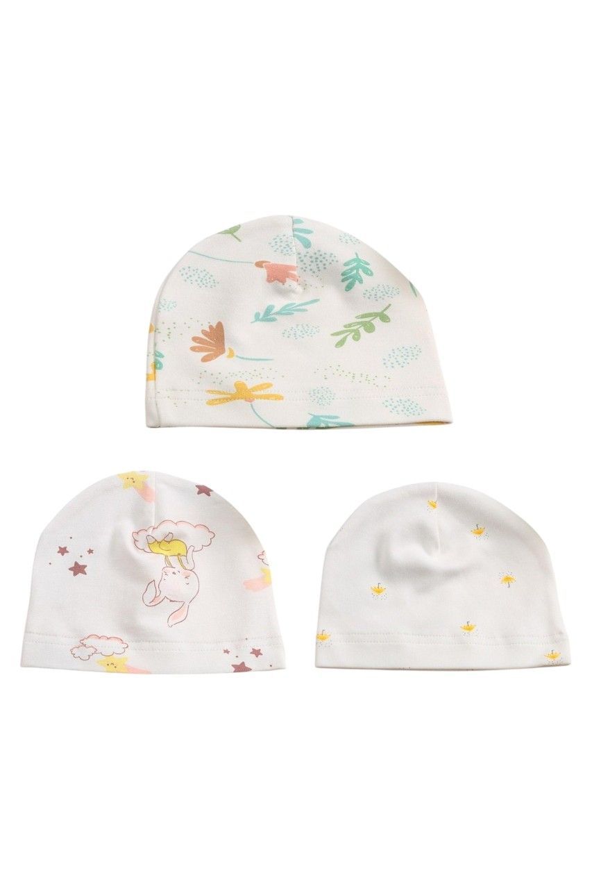Bambimici - Baby Beanie Hat - B - 3 Pcs