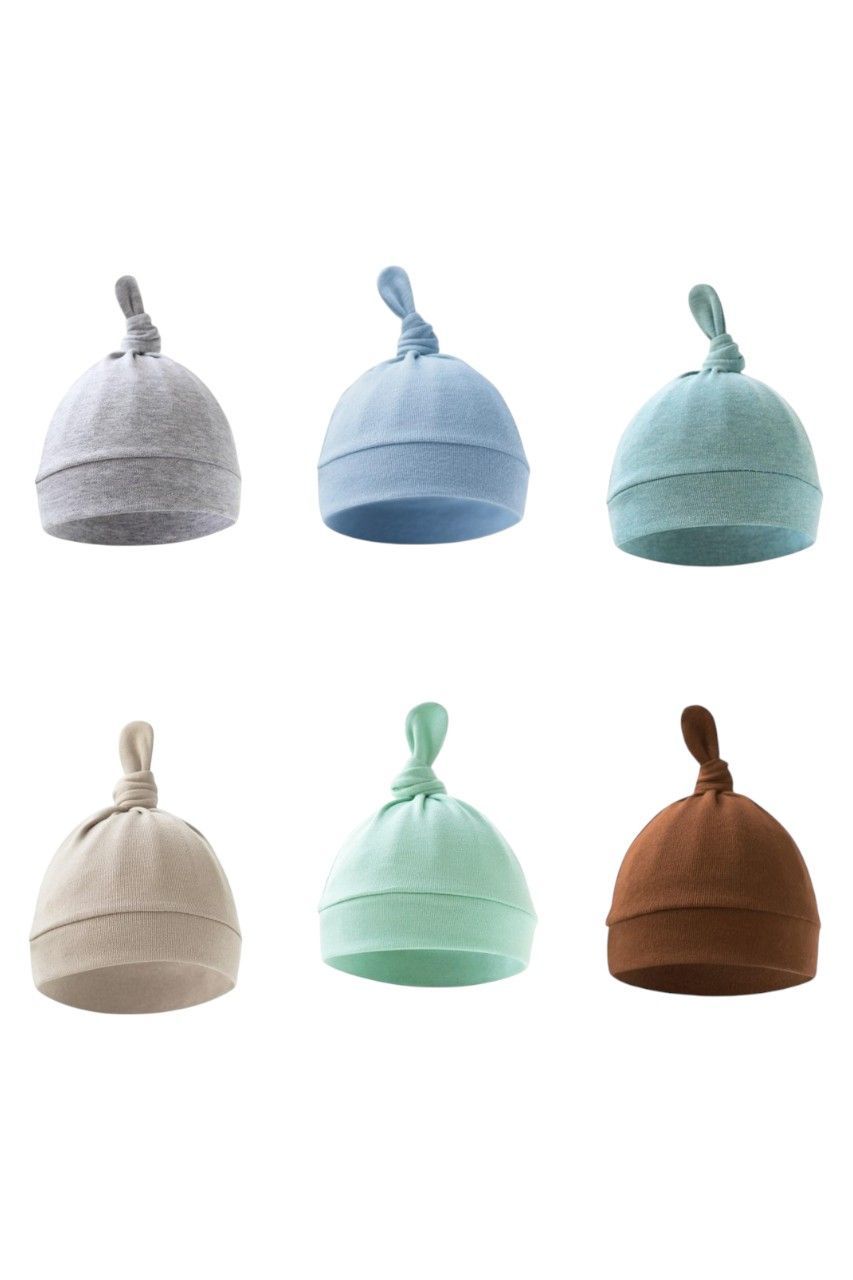 Bambimici - Tinytops Baby Beanies F - Pack of 6