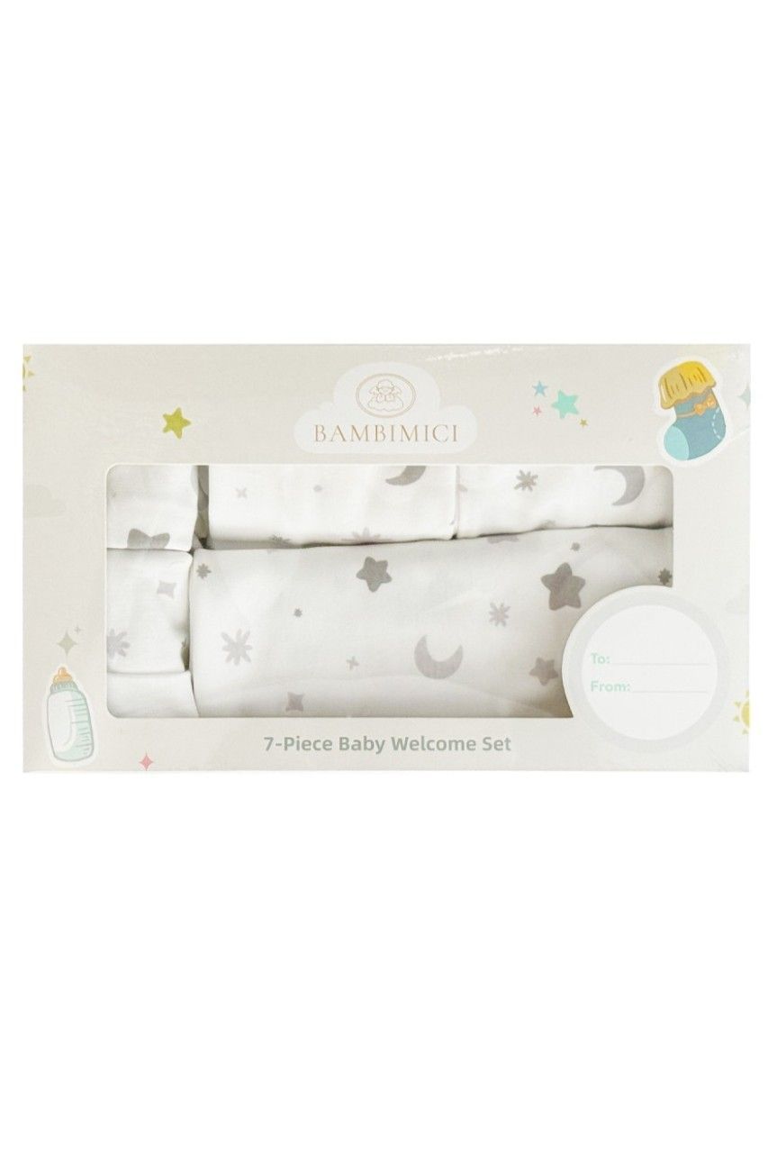 Bambimici - Boy's Welcome Home Baby Set - Pack of 12 - White