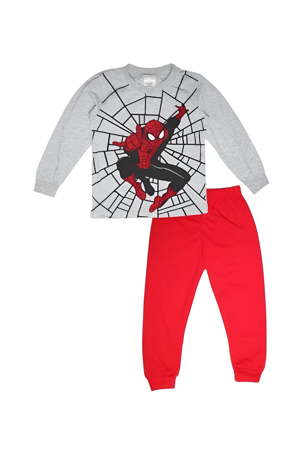 Daniel - 2pc-Set - Boy's Web Warrior Printed Pyjama Top And Pants - Multicolor