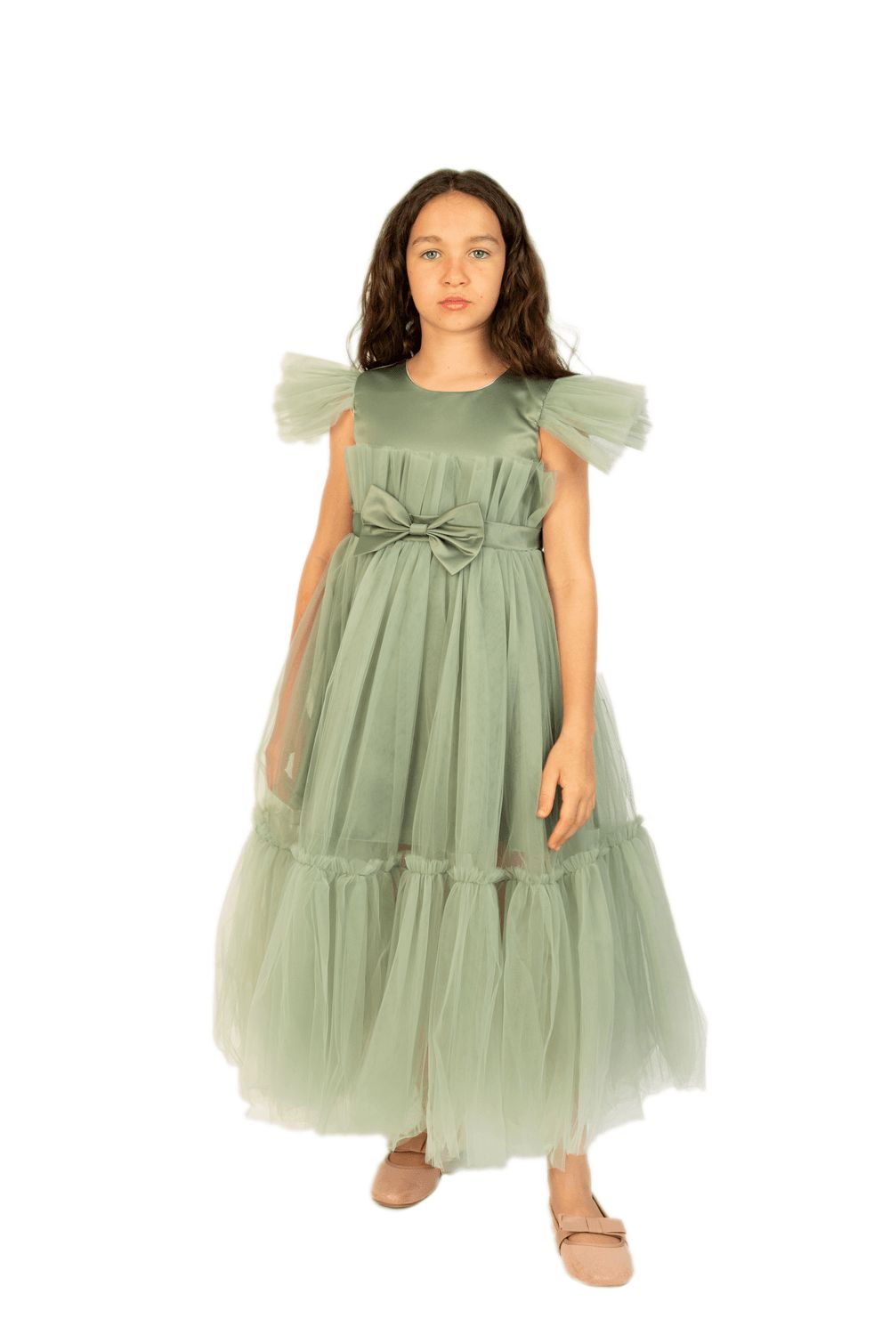 D' Daniela - Belle Long Party Dress - Olive