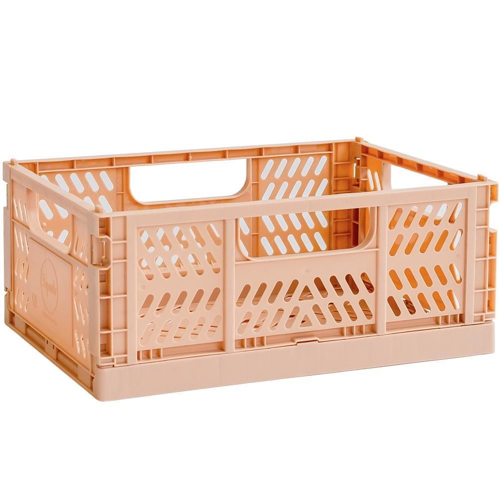 3 Sprouts - Modern Folding Crate - Medium - Clay