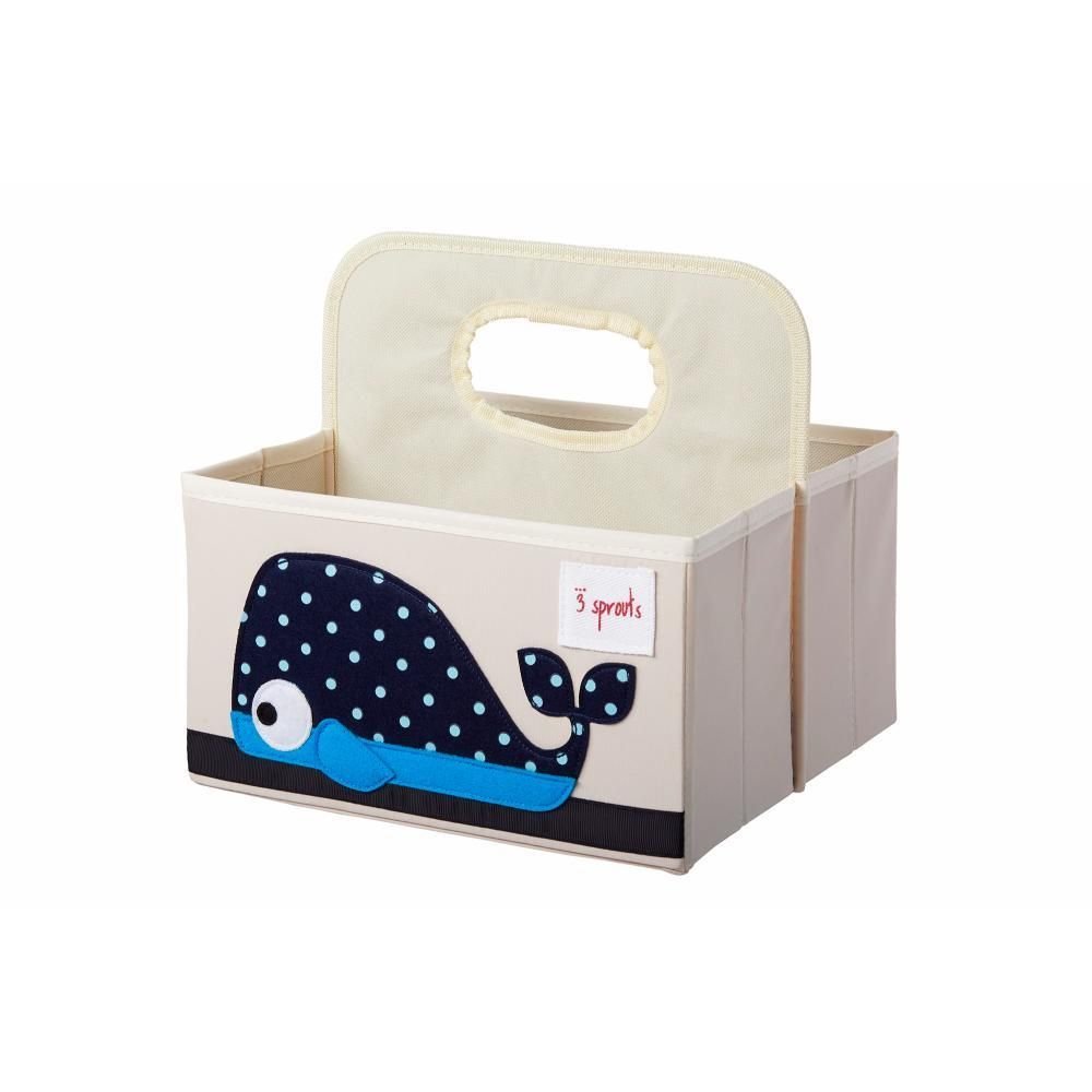 3 Sprouts - Nappy Caddy - Whale