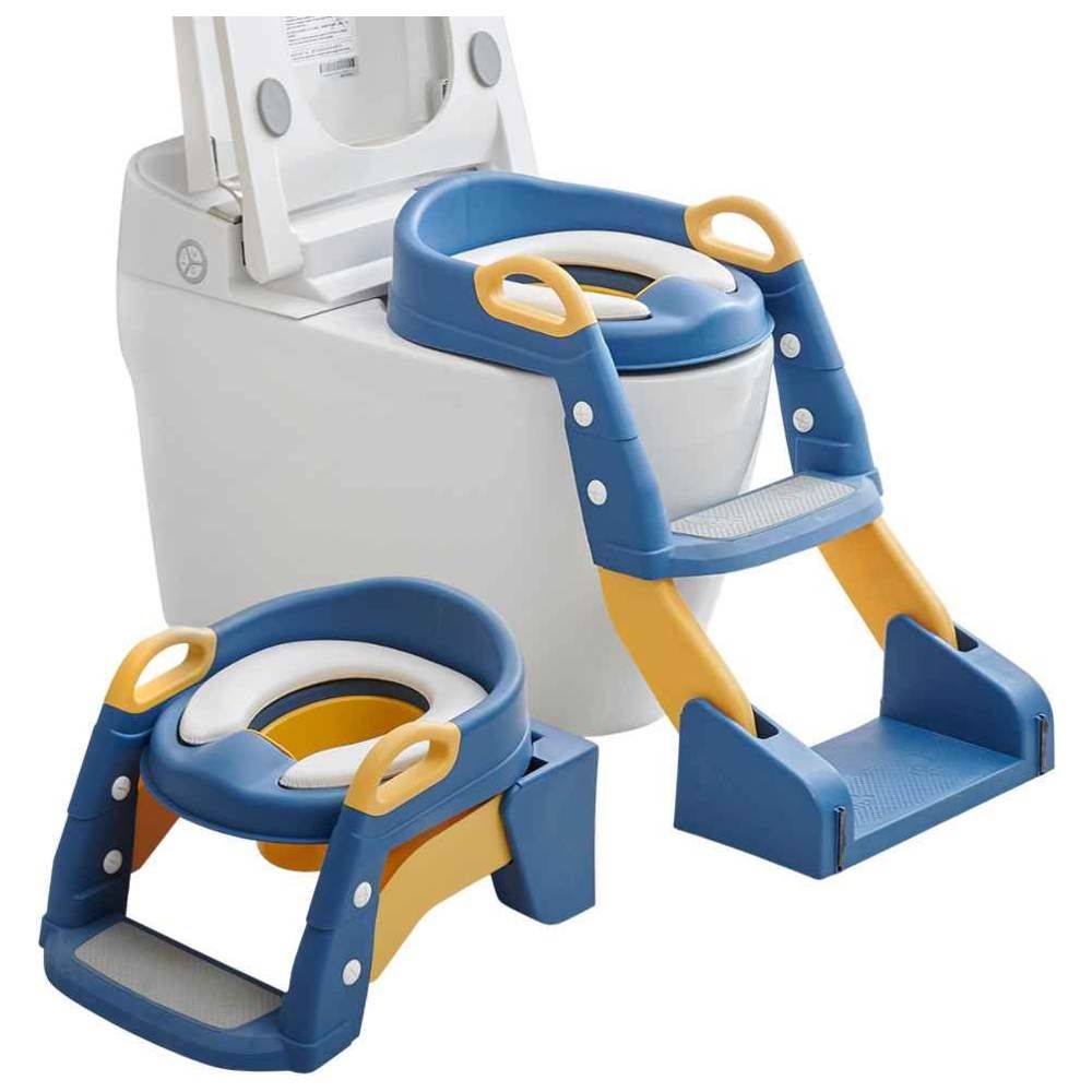 Baybee - Vega 2-in-1 Convertible Western Toilet Potty Seat - Blue