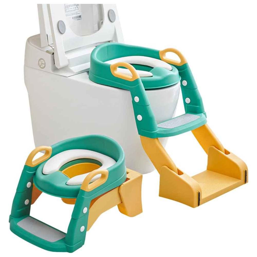 Baybee - Vega 2-in-1 Convertible Western Toilet Potty Seat - Green
