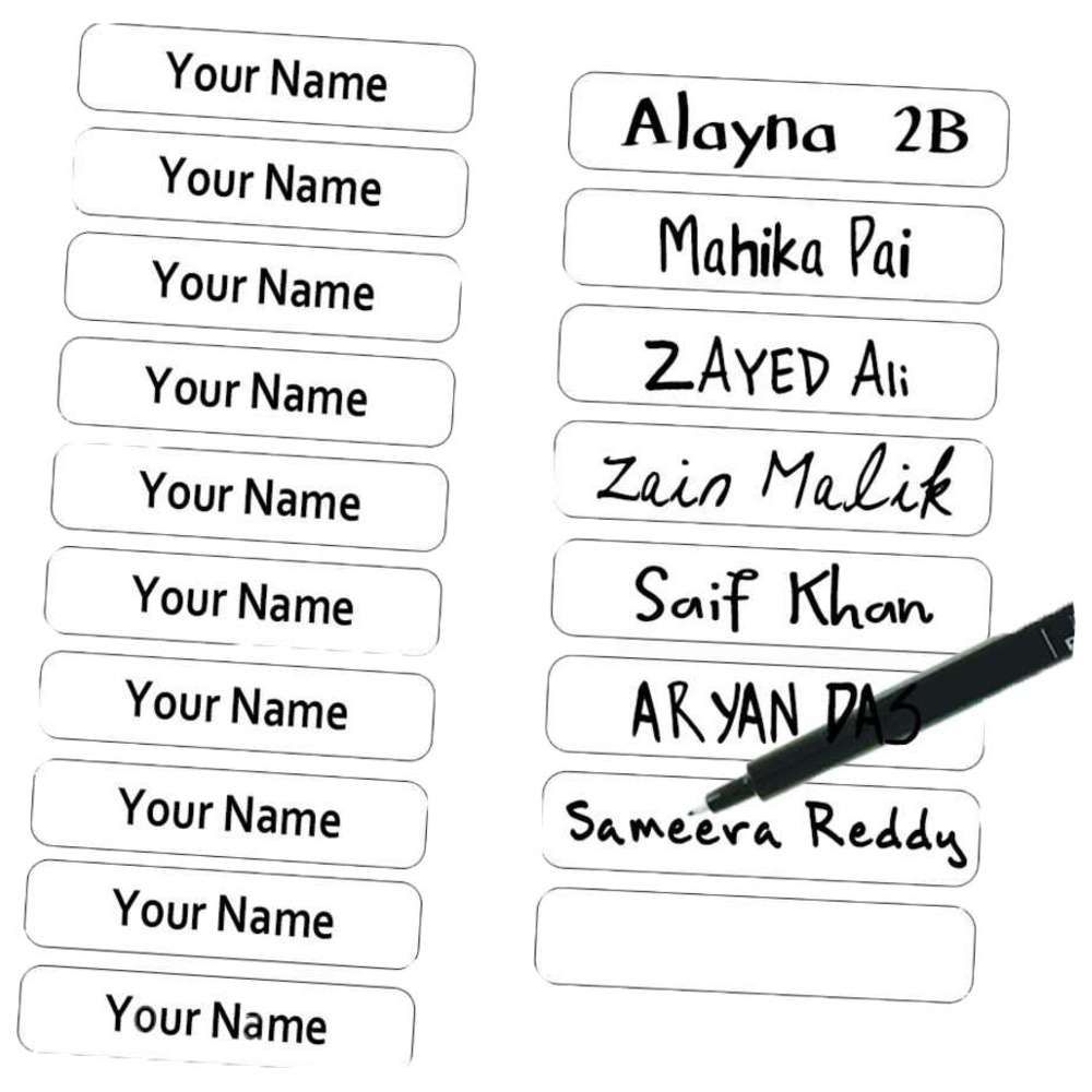 Simplistic - Waterproof Name Label Stickers - 60 Pcs
