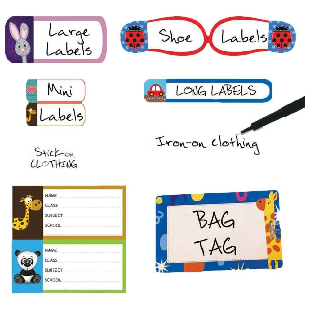Simplistic - Ultimate Label Name Stickers - 148 Pcs