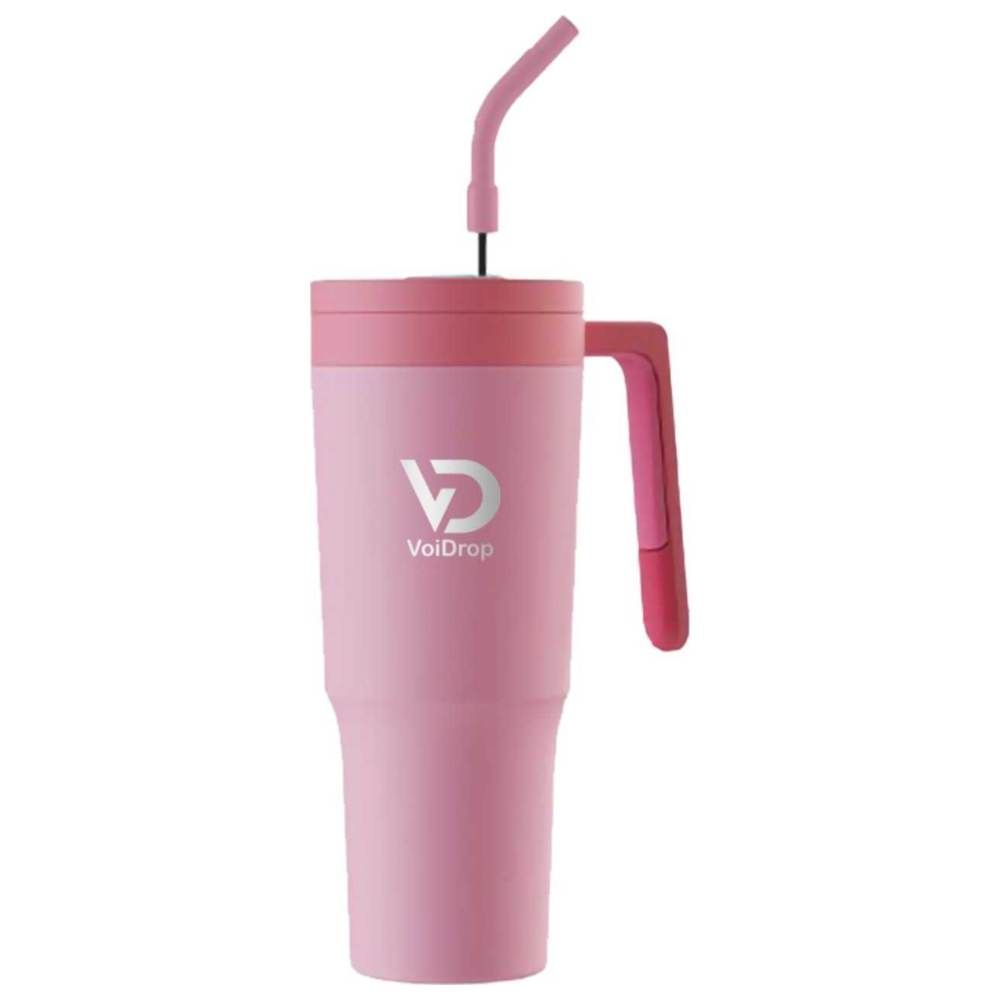 Voidrop - FlowState Insulated Travel Mug w/ Straw Lid - Pink - 1200 ml