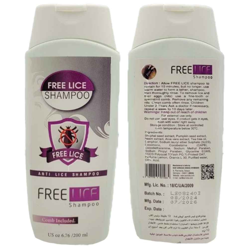 Free Lice - Anti Lice Shampoo - 200 ml