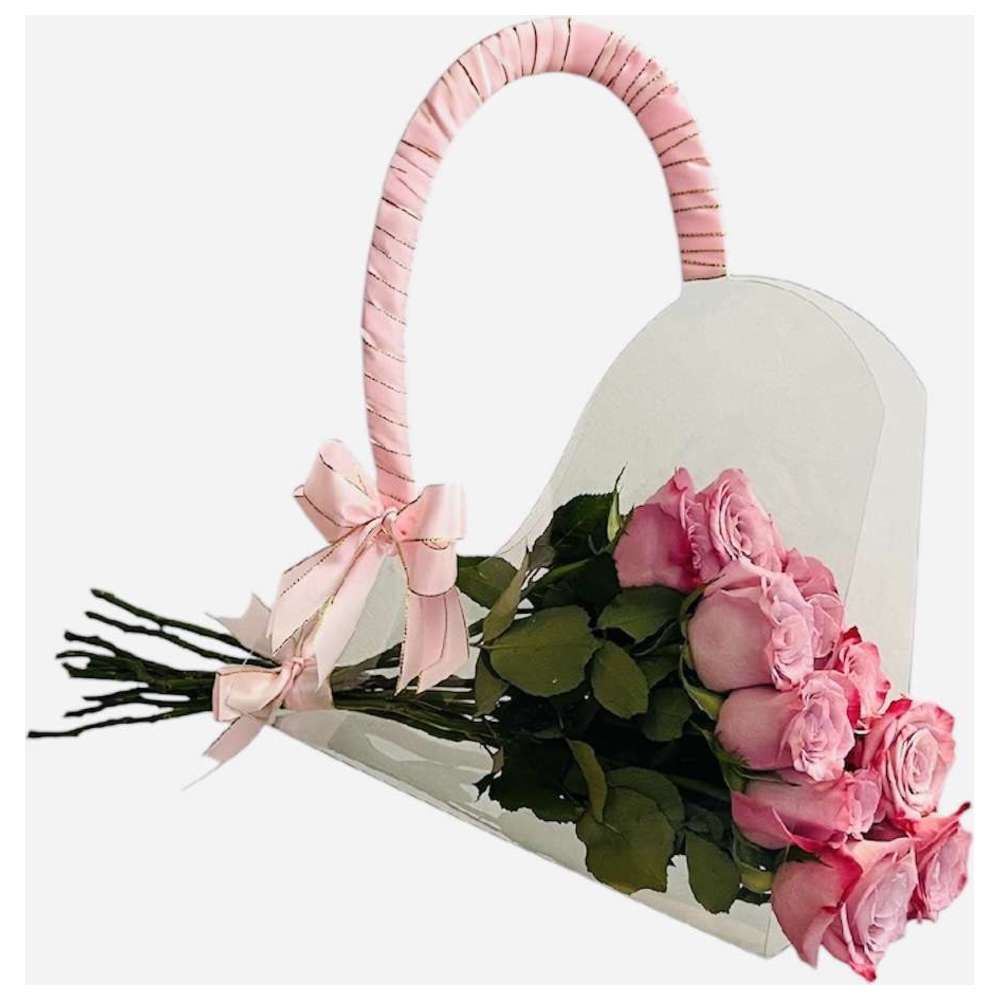 باقة زهور RR Luxury Flowers - زهور أرجوانية من الورد المبهج