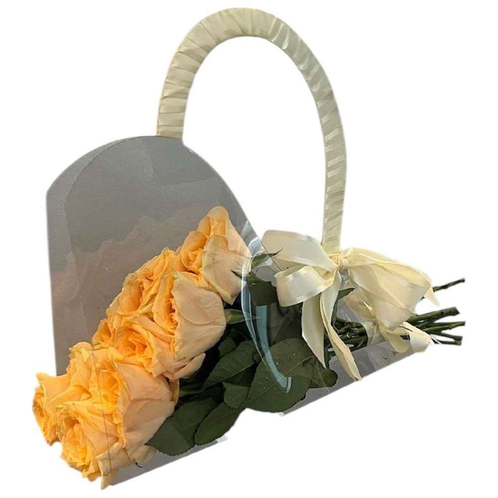 باقة زهور الخوخ والورد من RR Luxury Flowers