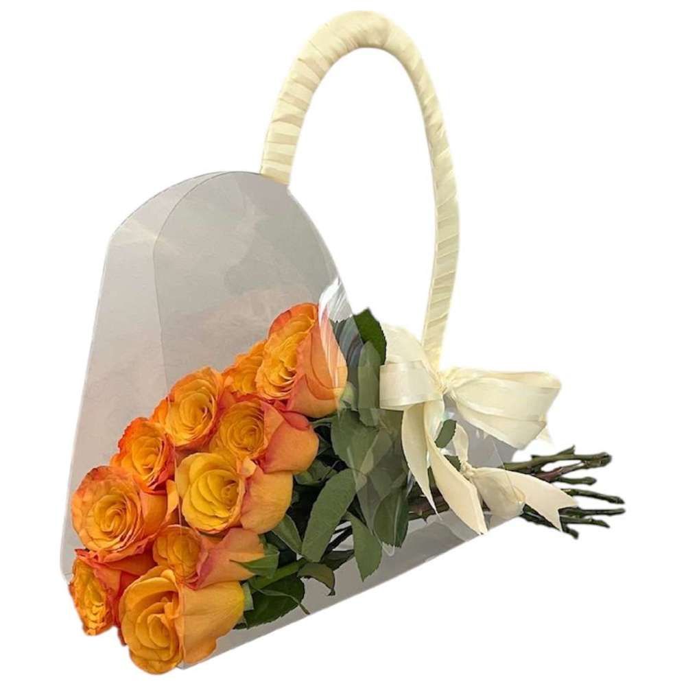 باقة زهور برتقالية وردية من RR Luxury Flowers