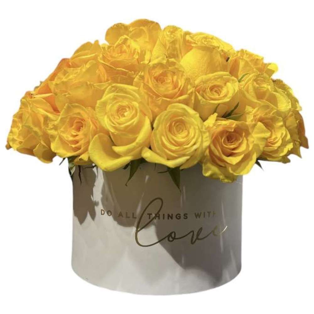 RR Luxury Flowers - Botanica Rose Flower Bouquet - Yellow