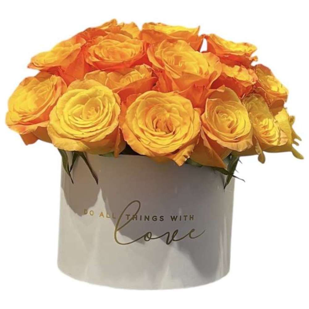 RR Luxury Flowers - Botanica Rose Flower Bouquet - Orange
