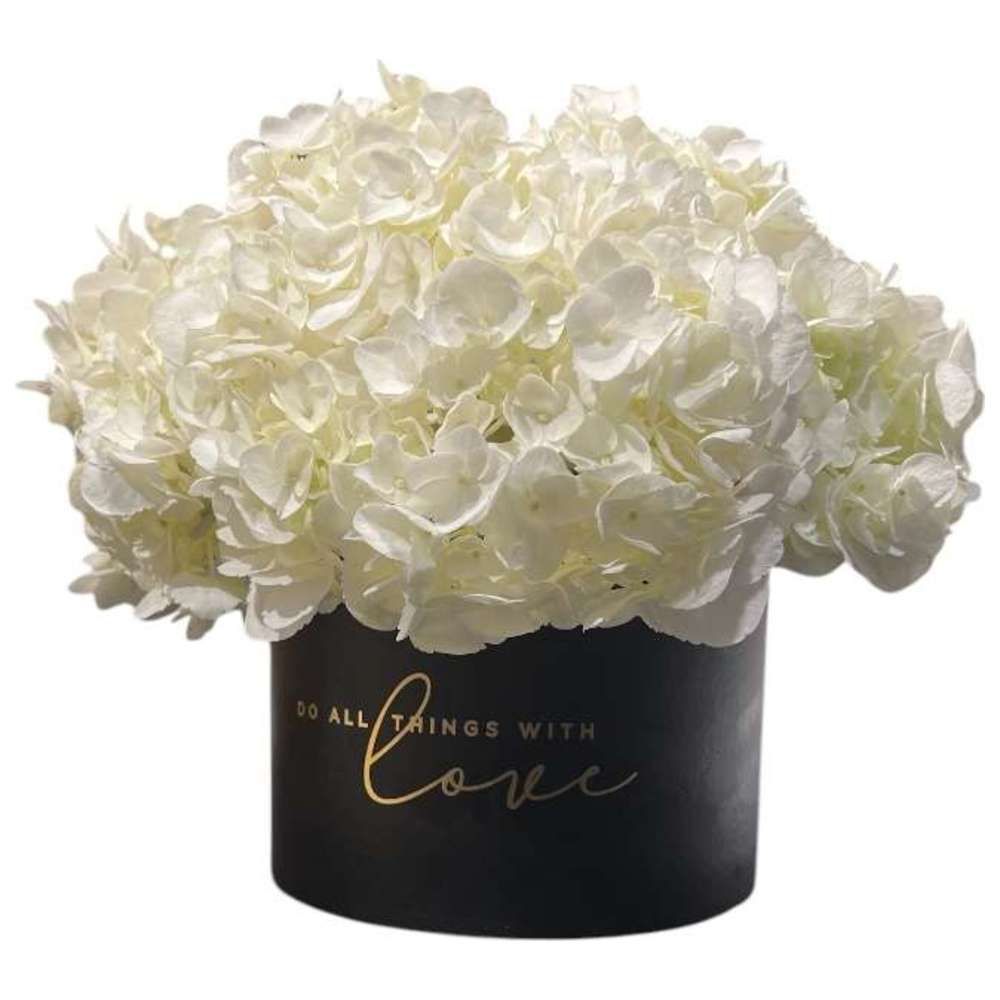 RR Luxury Flowers - Botanica Hydrangea Flower Bouquet - White