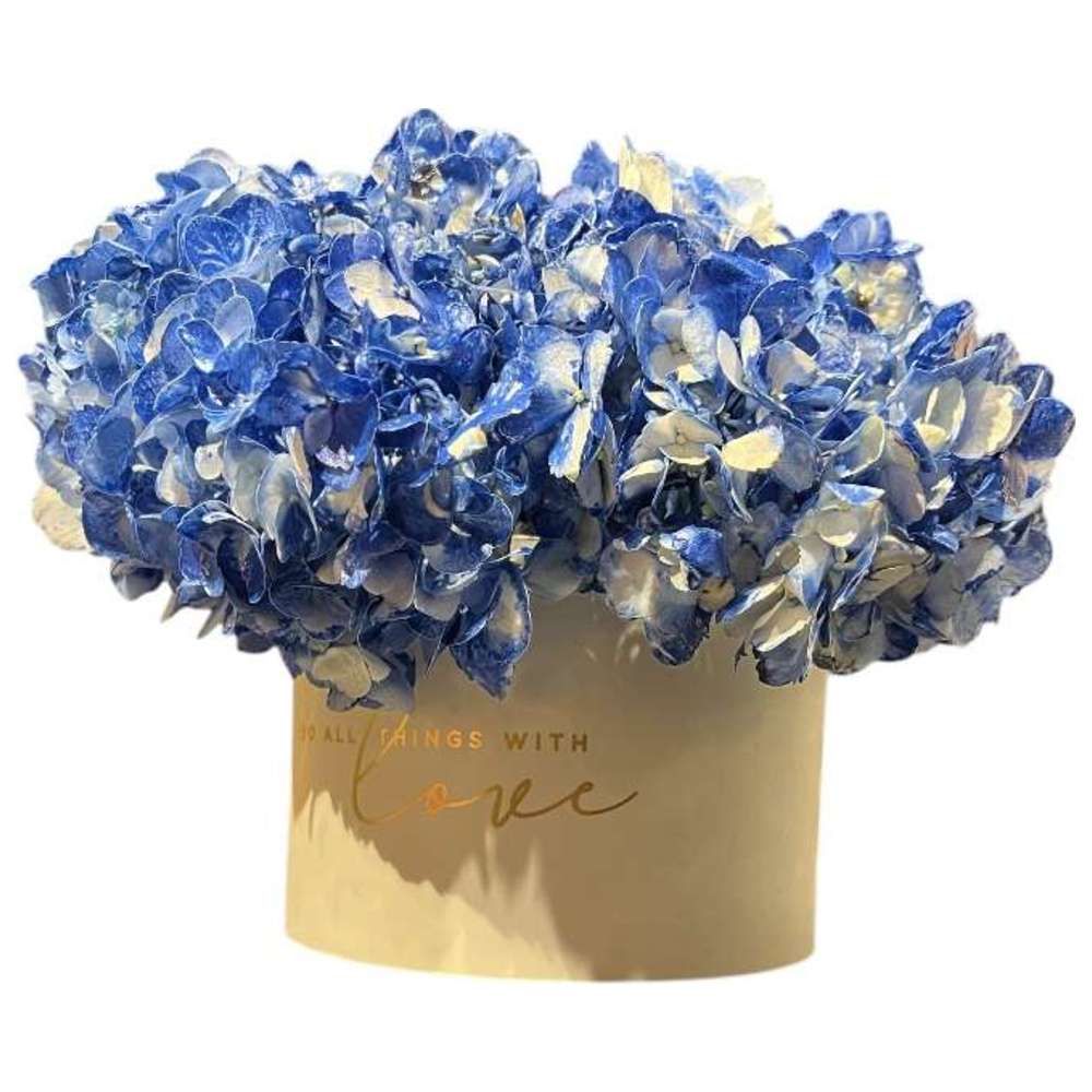 RR Luxury Flowers - Botanica Hydrangea Flower Bouquet - Blue