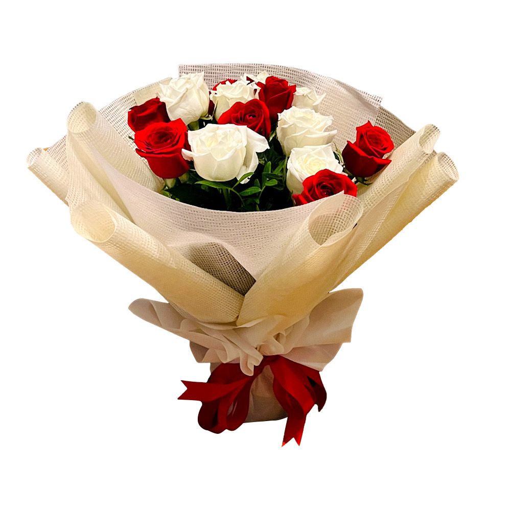 باقة زهور روبي سنو من RR Luxury Flowers