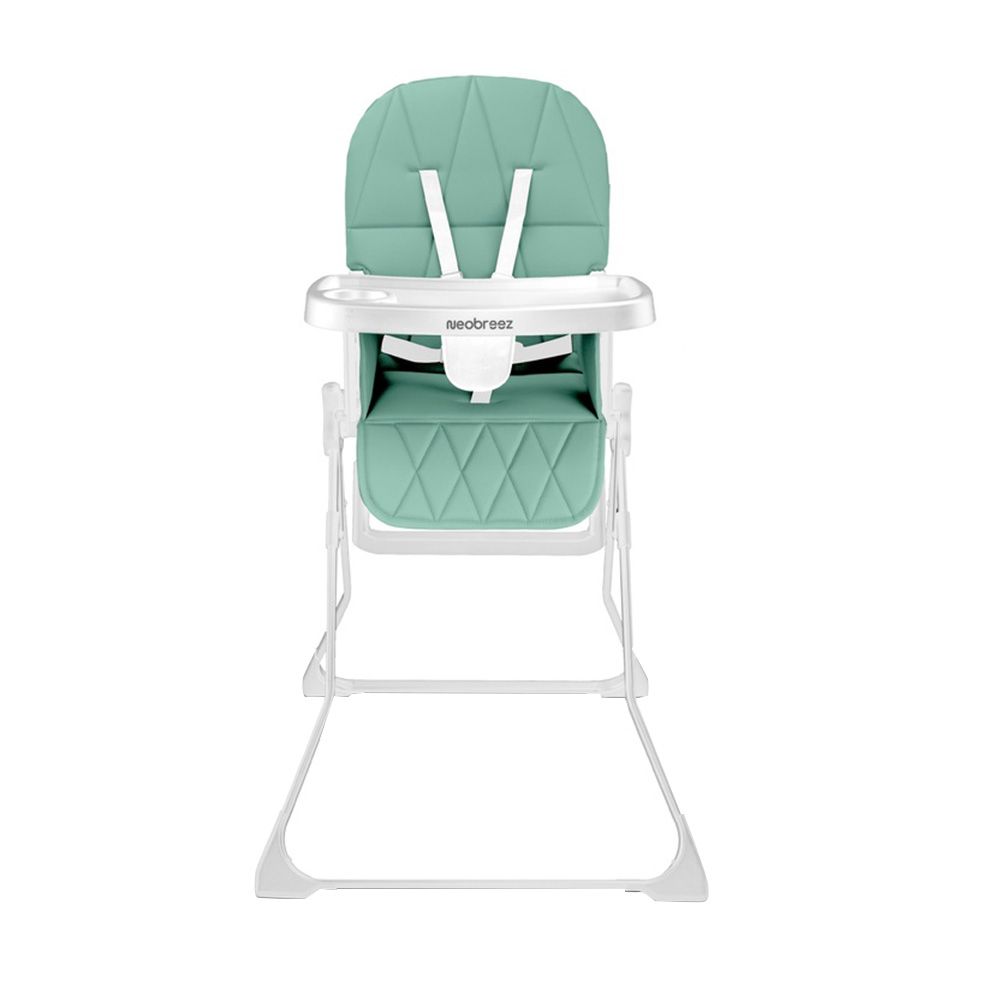 Neobreez - Cris Ultra Compact Foldable Baby High Chair - Green/White