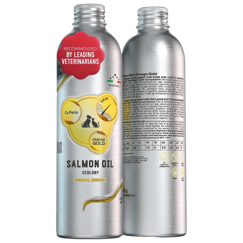 O2 Pets - Omega Gold Skin Salmon Oil For Puppies & Kittens