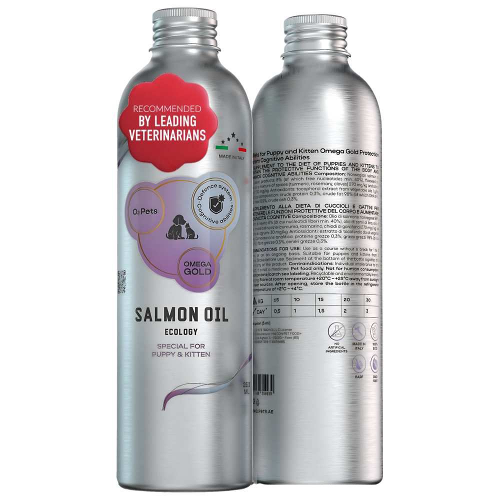 O2 Pets - Omega Gold Norwegian Salmon Oil For Puppies & Kittens