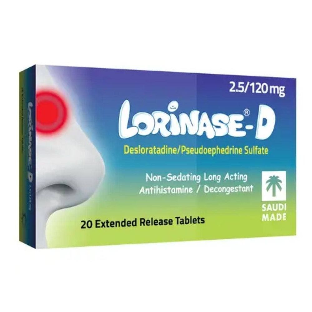 Lorinase-d 2.5/120mg - 20 Tablet