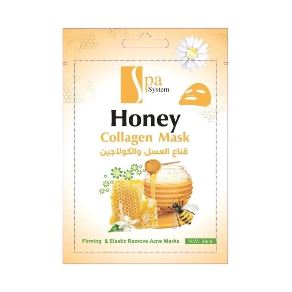 Spa System - Honey & Collagen Facial Sheet Mask