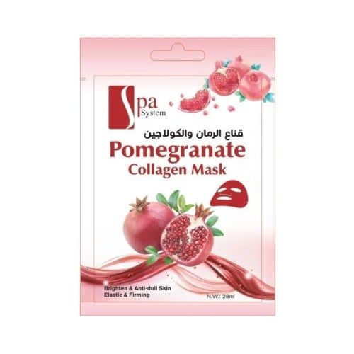 Spa System - Pomegranate & Collagen Facial Sheet Mask