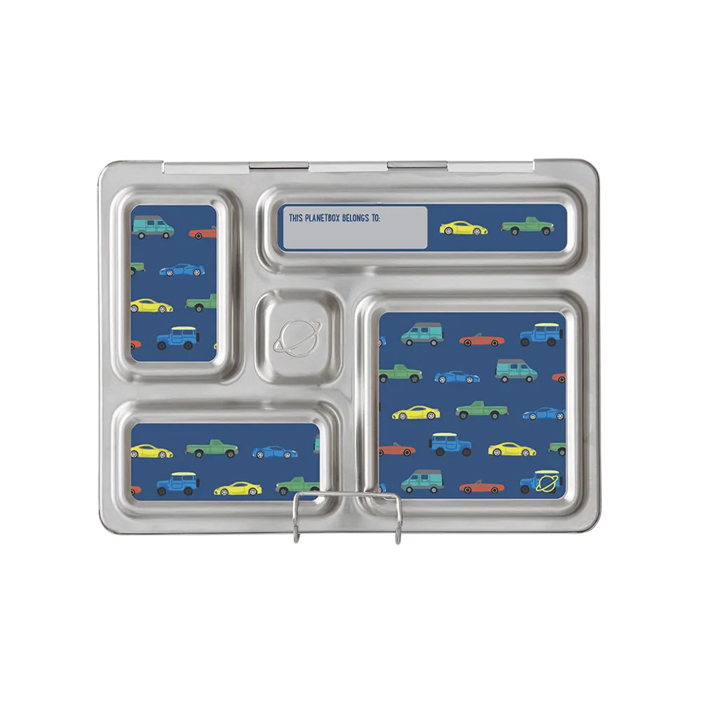 Planetbox - Rover Lunchbox Magnets 4pc Set - Traffic Jam