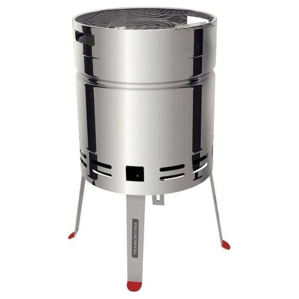 Tramontina - TCP 400 Stainless Steel Charcoal Grill With Charcoal Tray