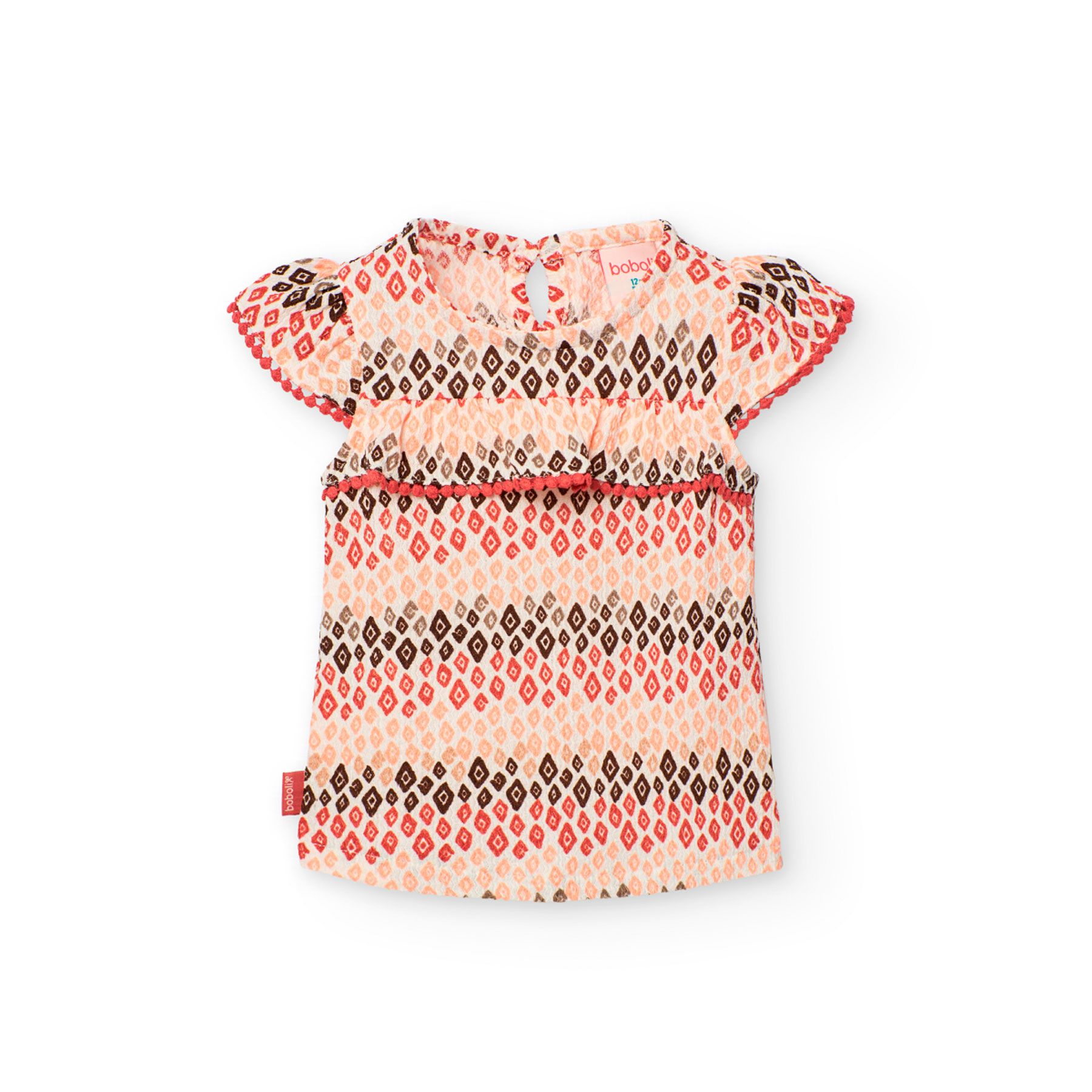 Boboli - Girl's Printed Knitted Top - Pastel